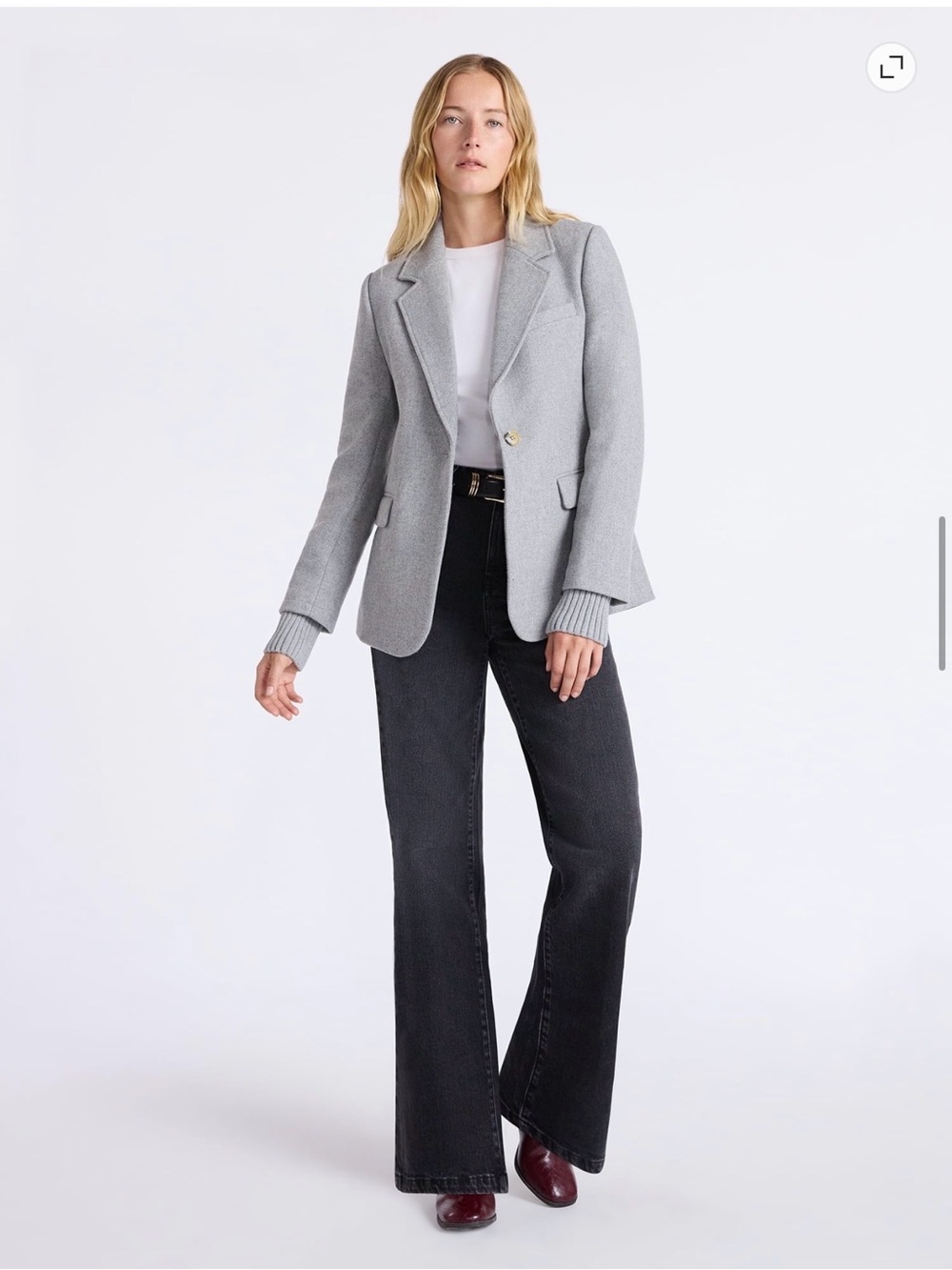 NWT Womens’ Grey Tailored Blazer Coat - Picture 3 of 9